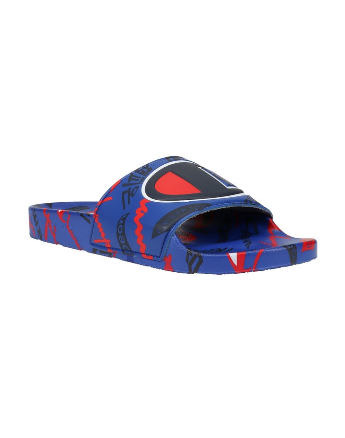 Champion Ipo International Badslippers Heren - Blauw - Belgie 6270BSZQT